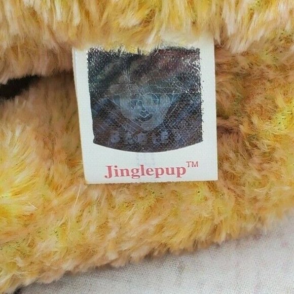 Vintage TY Beanie Baby Jingle Pup 2001 Christmas Puppy 7'' Stocking Stuffer - Picture 7 of 8